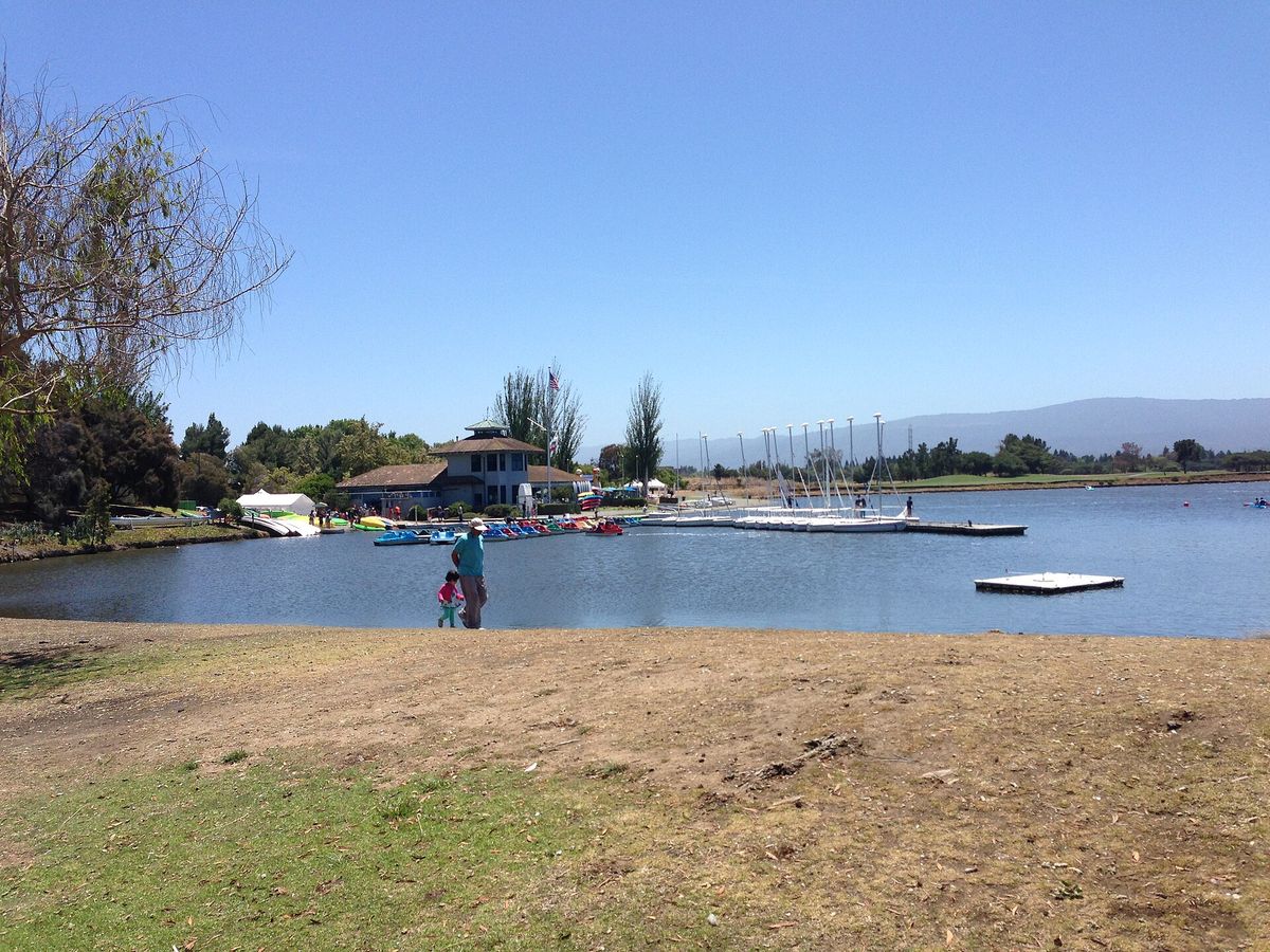 The Shoreline boathouse and its rental boats